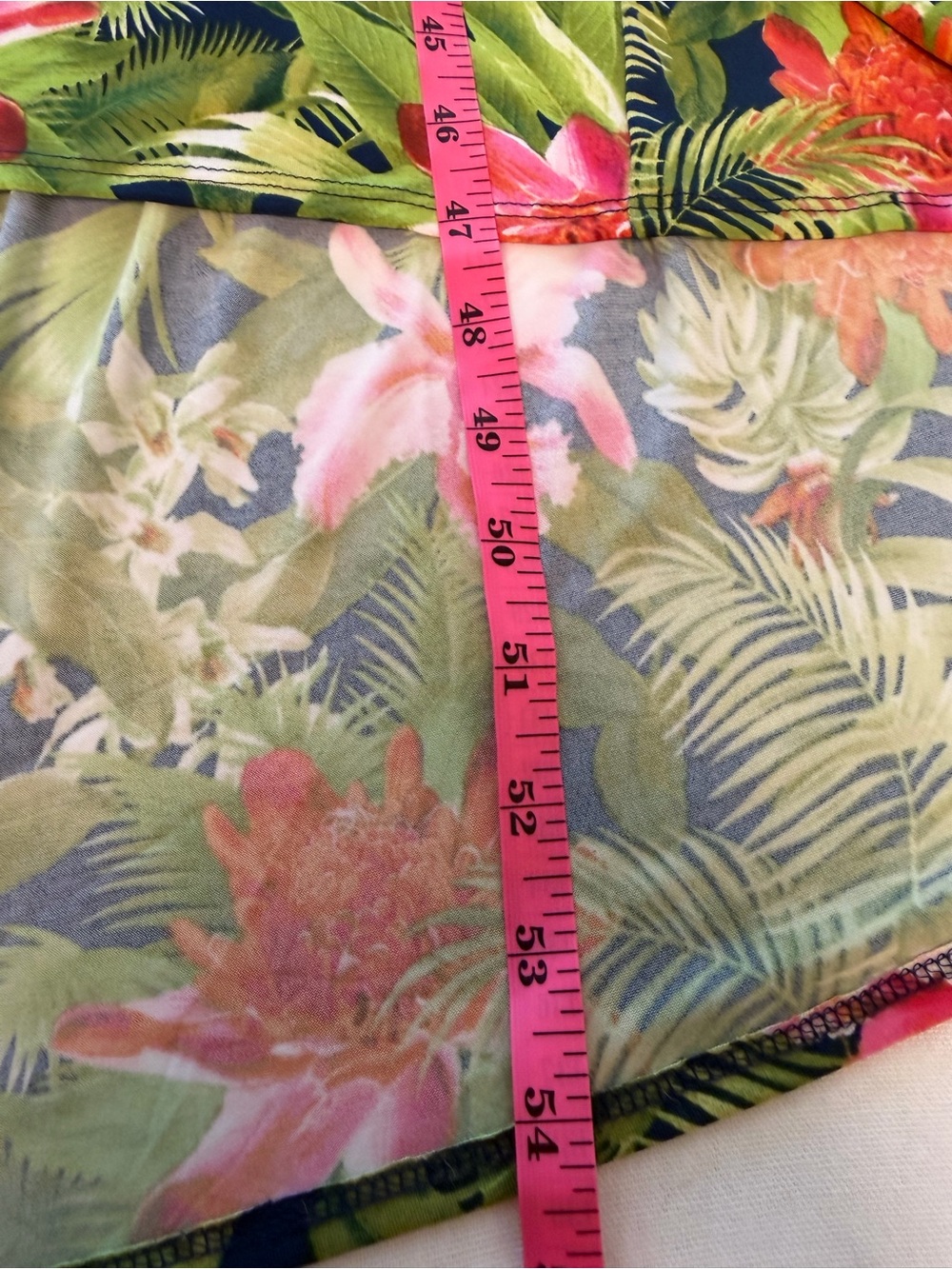 Tommy Bahama Paradise Perfect Island Navy Green Pink Drop Waist Maxi Dress L - Picture 9 of 10